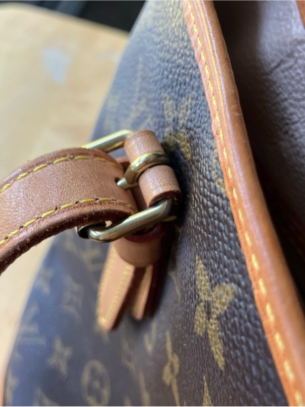 Louis Vuitton Monogram Bucket Bag in Brown and Tan - Picture 16 of 16